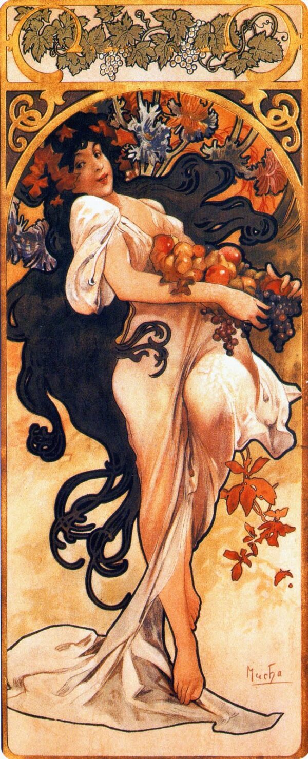 The Seasons: Autumn - Mucha