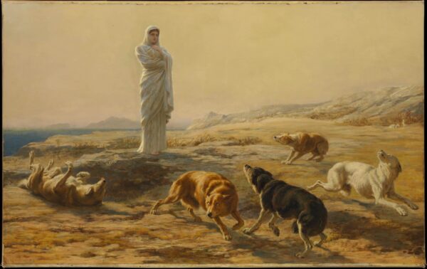 Pallas Athena and the Shepherd's Dogs - Briton Rivière