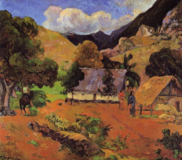 Landscape with Three People - Paul Gauguin