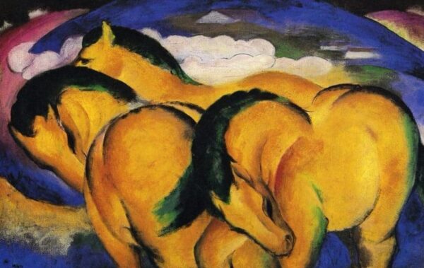 Small Yellow Horses - Franz Marc