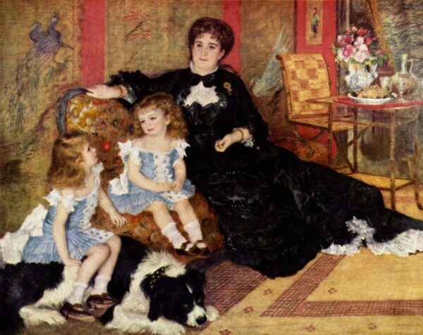 Madame Charpentier et ses enfants – Pierre-Auguste Renoir Oil Painting Reproduction