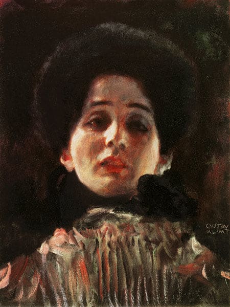 Portrait in Front - Gustav Klimt