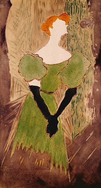 Portrait of Yvette Guilbert - Toulouse Lautrec