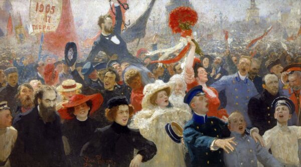 Manifestation du 17 octobre 1905 – Ilya Repin Oil Painting Reproduction for Sale