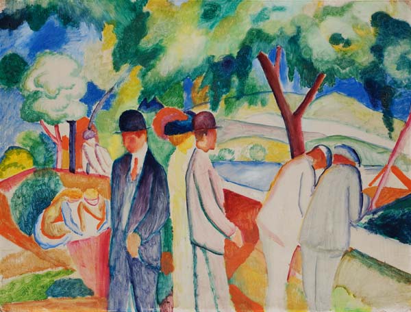 Stroller (Grand Illuminated Walk) - August Macke