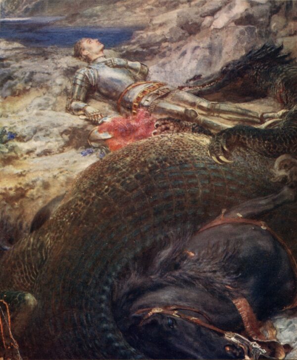 Saint George and the Dragon - Briton Rivière