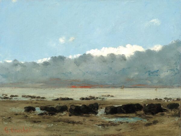 Black Rocks at Trouville - Gustave Courbet