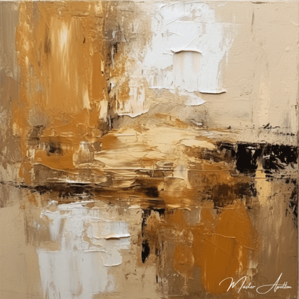 Contemporary abstract beige painting