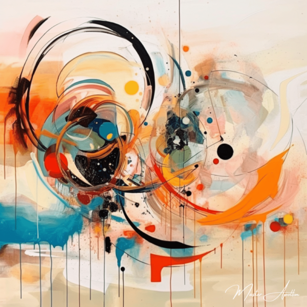 Contemporary abstract design artwork