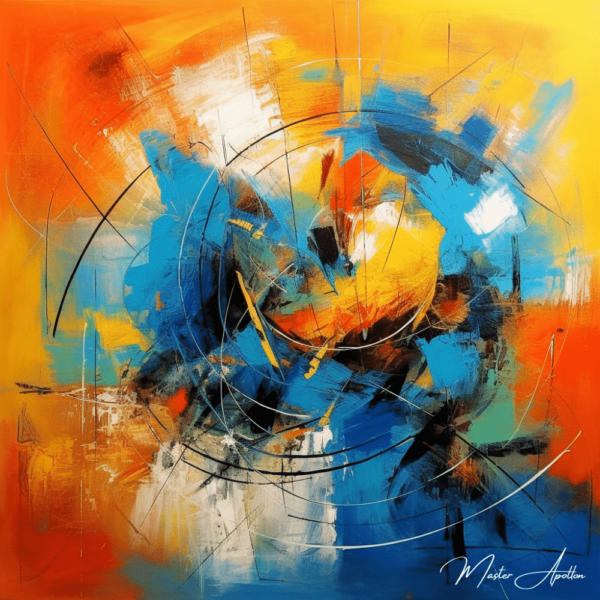 Contemporary abstract painting the solution