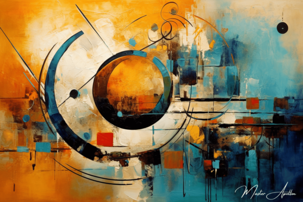 Contemporary abstract power painting