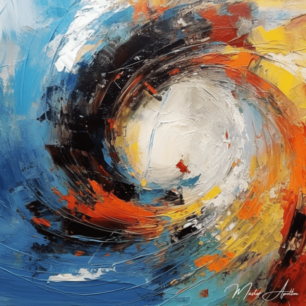 Contemporary abstract surf painting