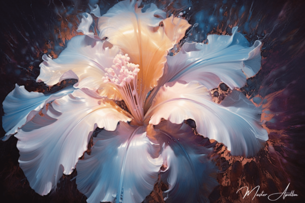 Contemporary imaginary flower painting