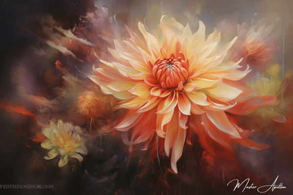 Contemporary flower painting by Lola