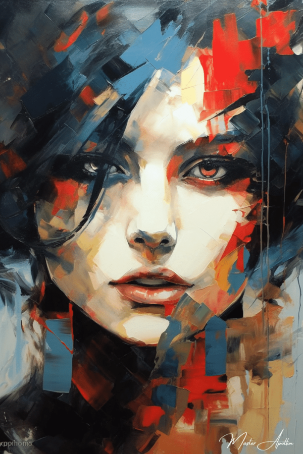 Contemporary portrait painting by Carla