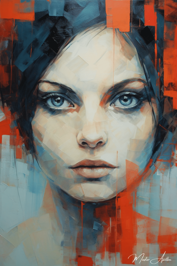 Contemporary portrait painting by Severine