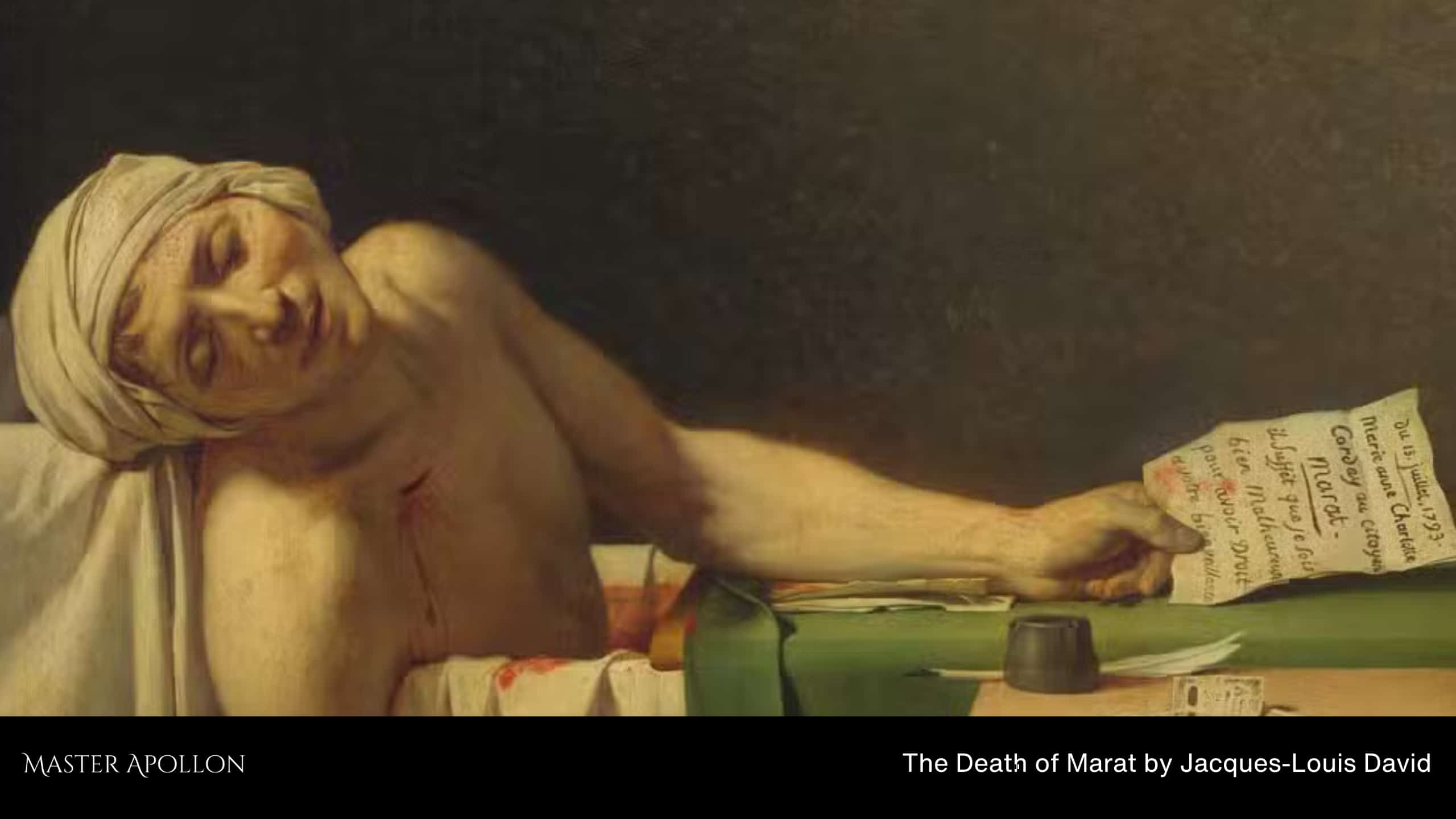 The Death of Marat by Jacques-Louis David