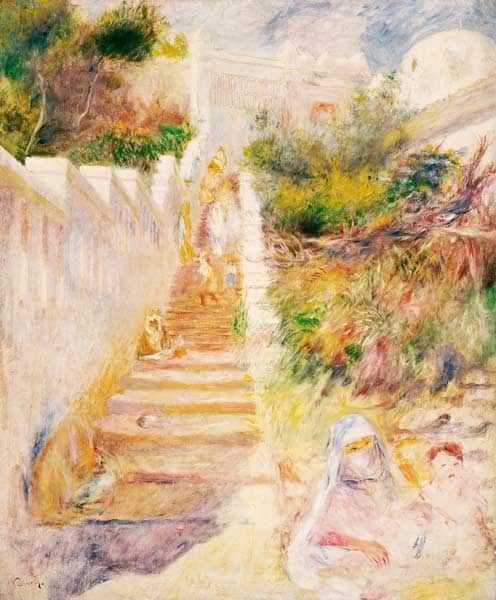 The Steps, Algiers - Pierre-Auguste Renoir