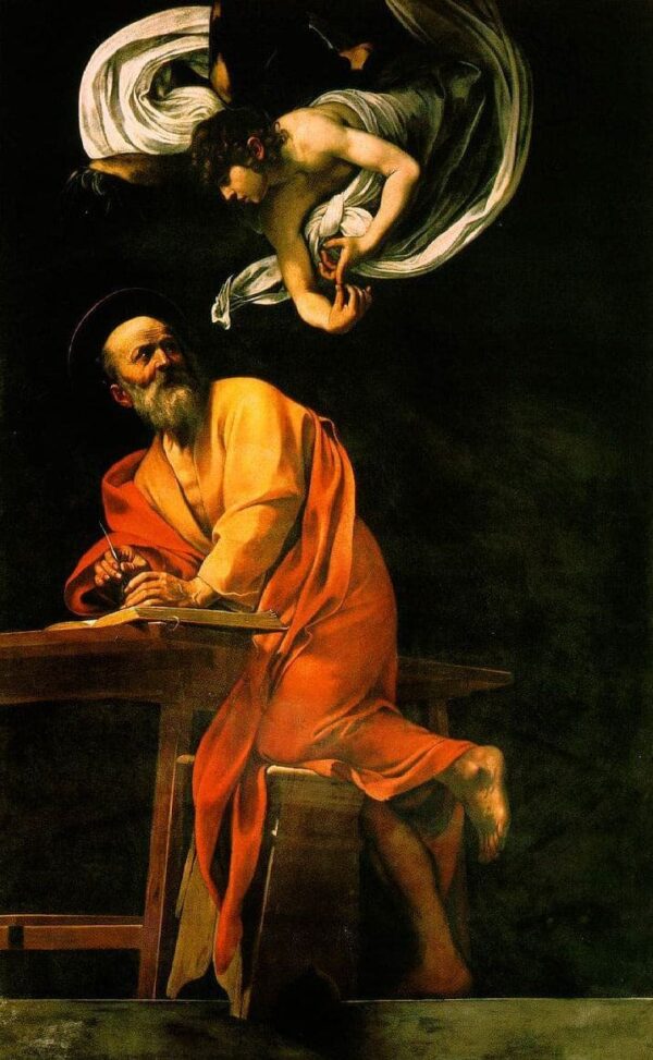 Saint Matthew and the Angel - Caravaggio