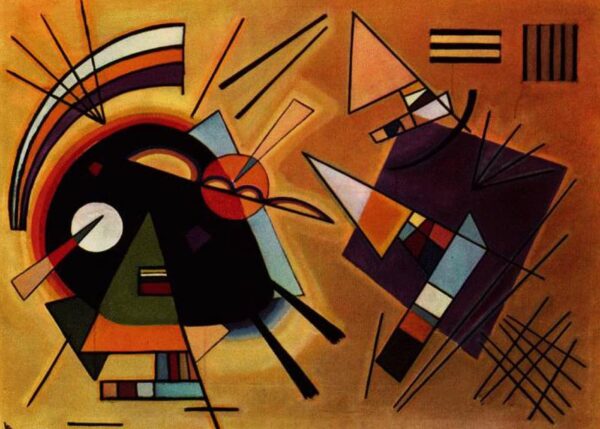 Black and Purple – Vassily Kandinsky Oil Painting Reproduction