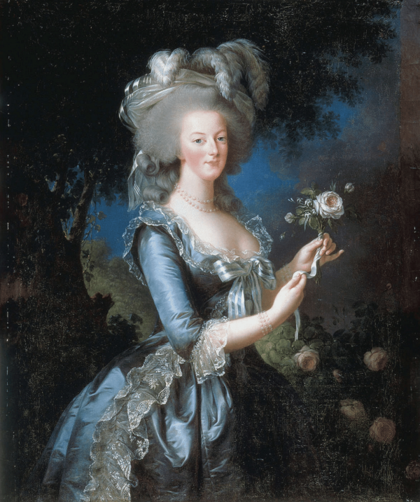 Marie-Antoinette with Rose by Élisabeth Vigée Le Brun