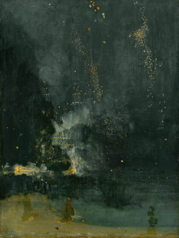 James Abbott McNeill Whistler Nocturne en noir et or – La fusée qui tombe Oil Painting Reproduction