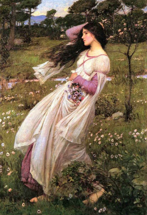 Windflowers - John William Waterhouse