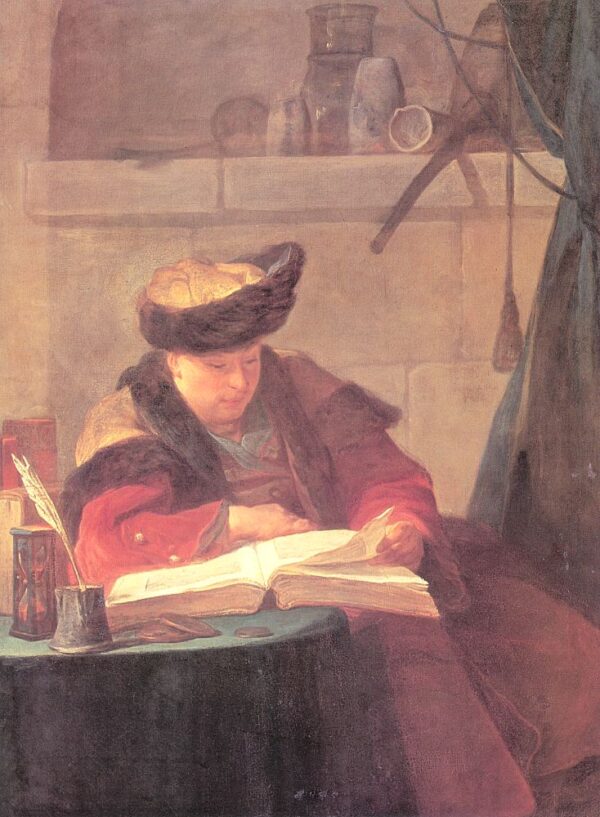 A Chemist in his Laboratory - Jean Siméon Chardin