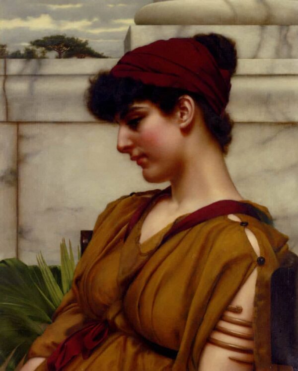 A Classic Beauty in Profile - John William Godward