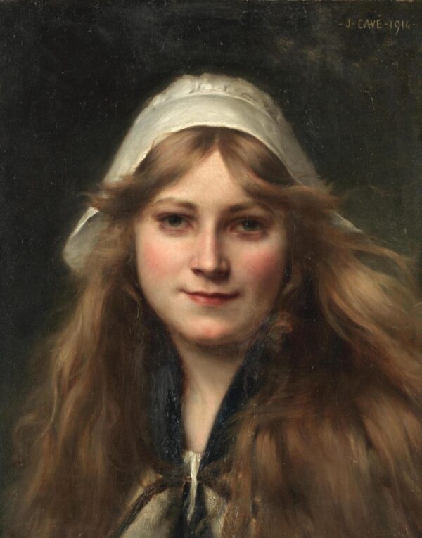 Head of a Young Girl - Jules-Cyrille Cavé