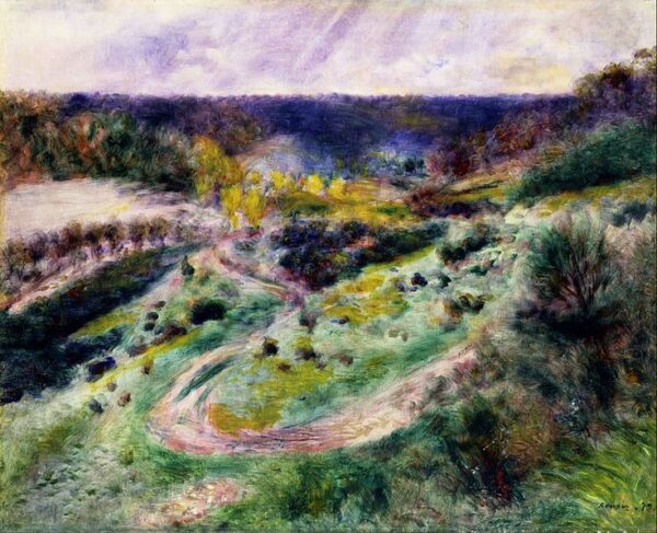 Landscape at Wargemont - Pierre-Auguste Renoir