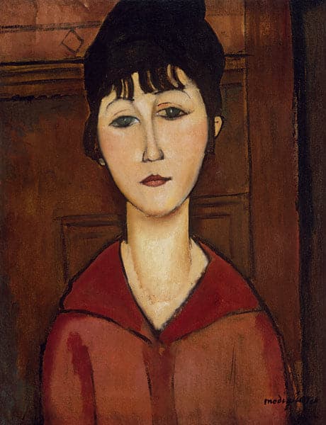 Young Girl's Face - Amedeo Modigliani