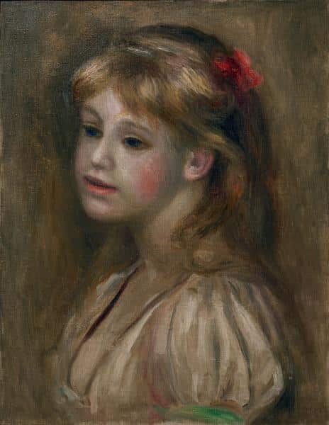 The Portrait of a Young Girl - Pierre-Auguste Renoir