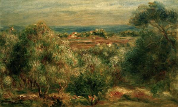 View of the Sea from Haut-Cagnes - Pierre-Auguste Renoir