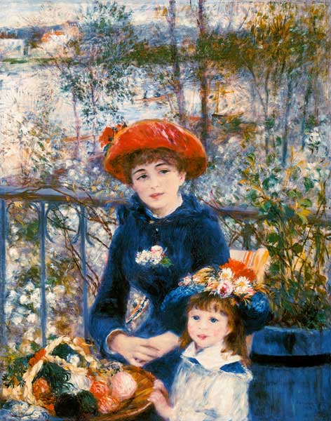 On the Terrace - Pierre-Auguste Renoir