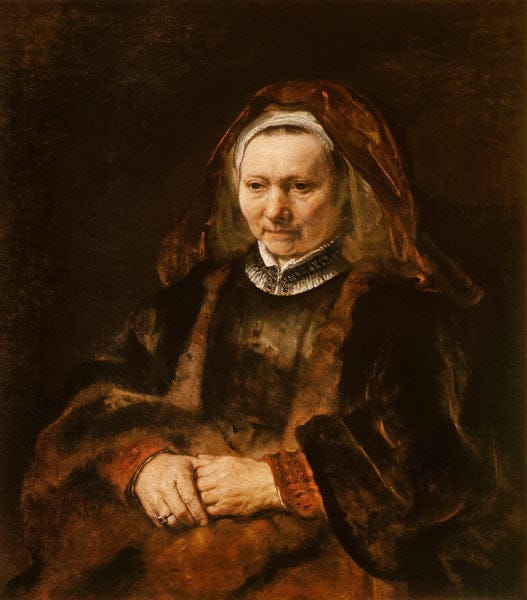 Portrait of an Elderly Woman - Rembrandt van Rijn