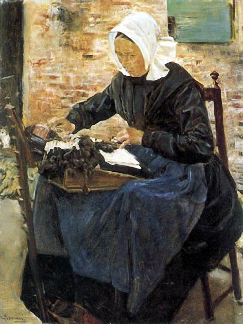 A Dutch Lace Maker, 1881 - Max Liebermann