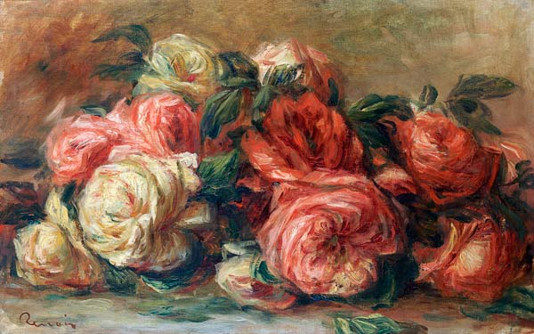 Scattered Roses - Pierre-Auguste Renoir