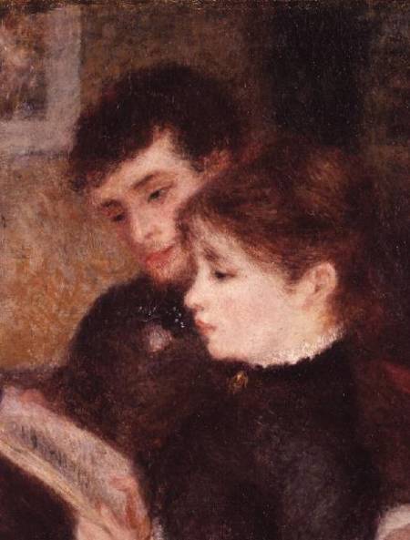 Reading as a couple (Edmond Renoir and Marguerite Legrand) - Pierre-Auguste Renoir