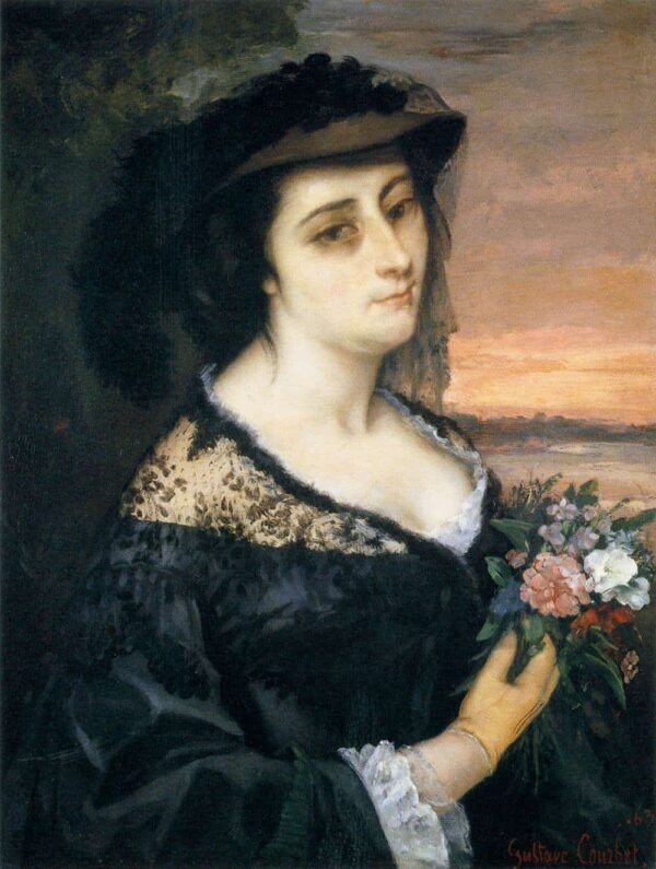 Portrait of Laure Borreau - Gustave Courbet