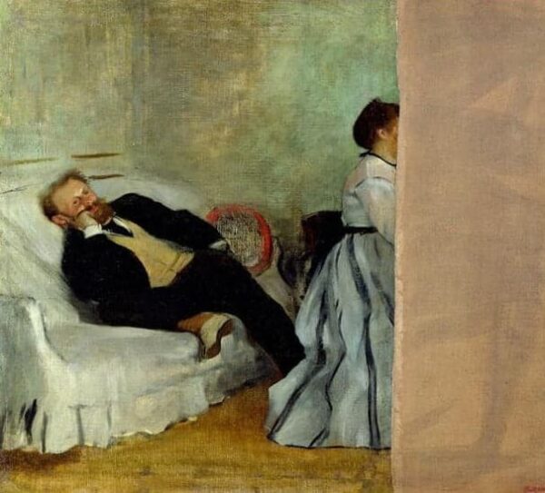 The painter Edouard Manet with his wife Suzanne - Edouard Manet