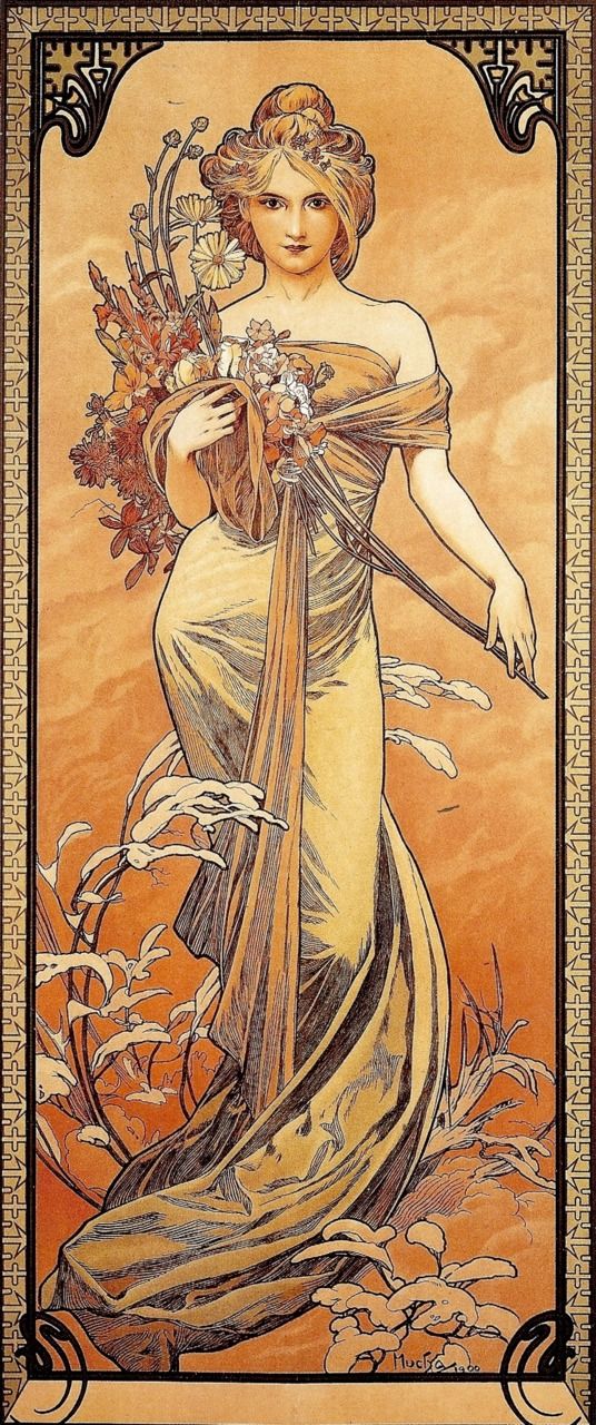 The Seasons: Spring - Mucha