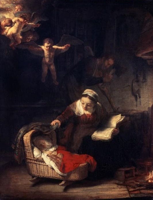 Holy Family by Rembrandt van Rijn