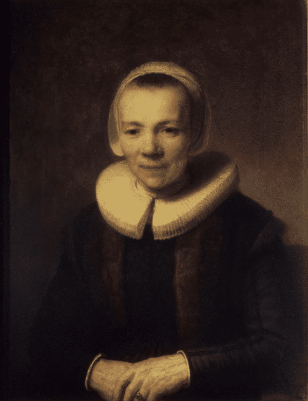 Portrait of Baartje Martens-Doomer - Rembrandt van Rijn