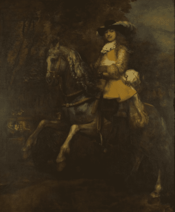 Portrait of Frederick Rihel on Horseback - Rembrandt van Rijn