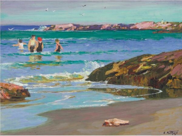 Low Tide – Edward Henry Potthast Oil Painting Reproduction