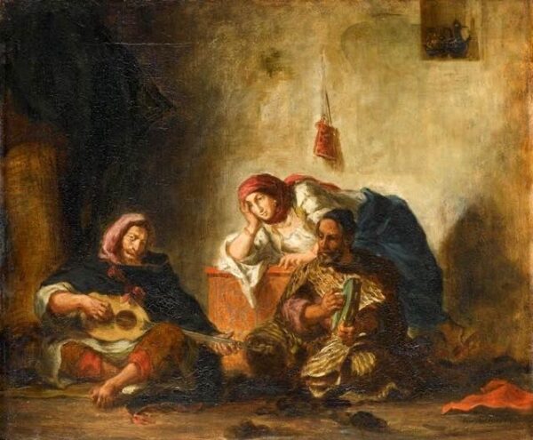 Jewish Musicians in Mogador - Eugène Delacroix Oil Painting Reproduction