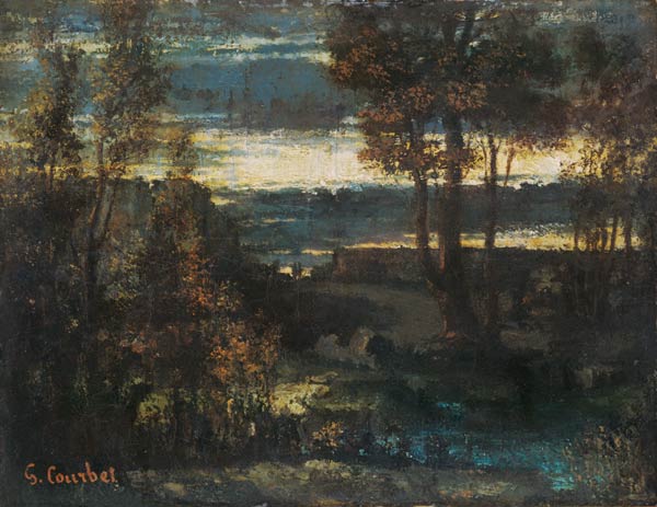 Evening Landscape - Gustave Courbet