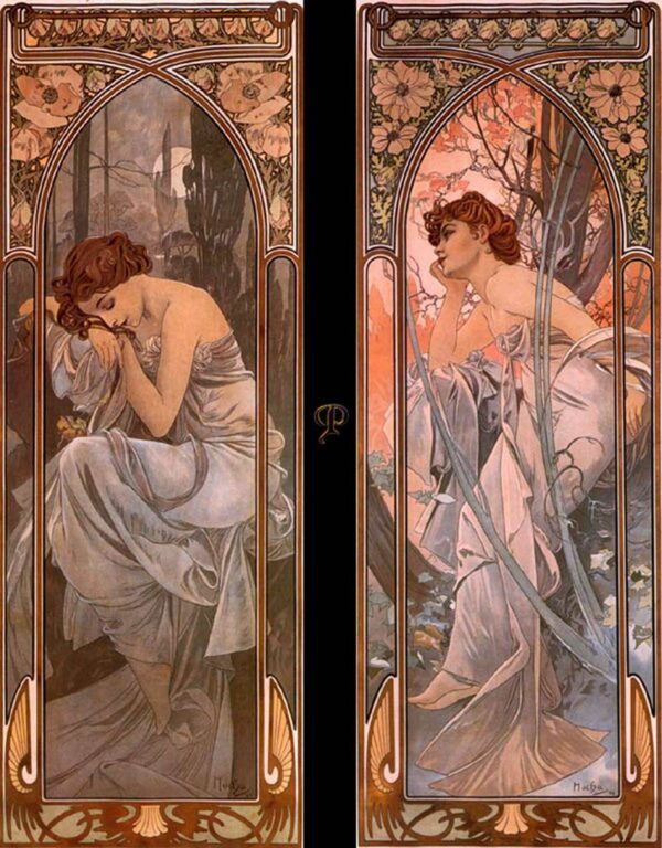 Evening Reverie (Nocturnal Sleep) - Mucha