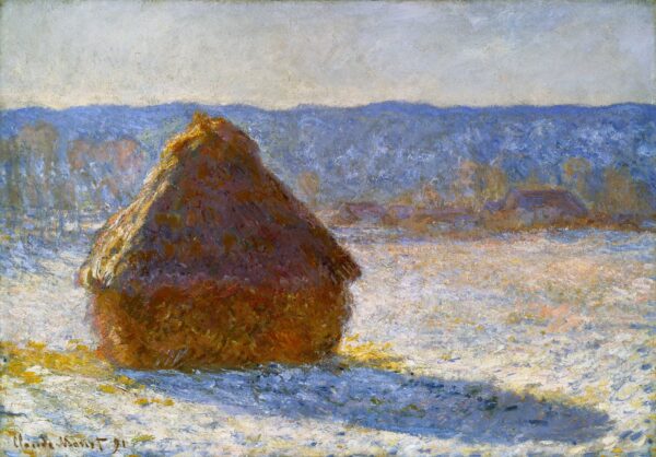 Meule, effet de neige, le matin – Claude Monet Oil Painting Reproduction